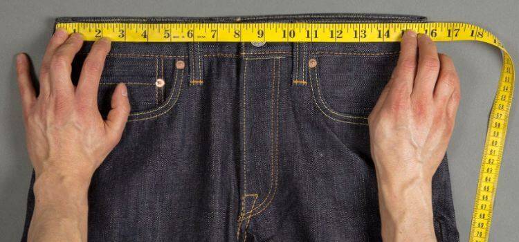 how to measure for jeans mens