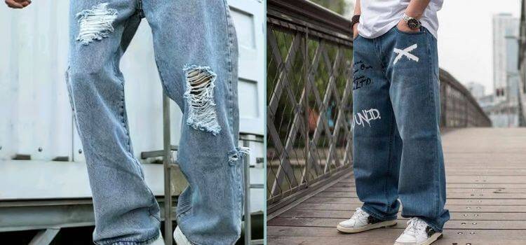 how to style baggy jeans men's