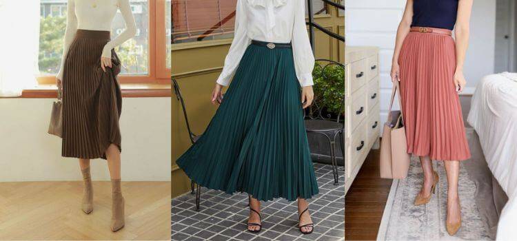 shoes to wear with pleated skirt